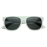 Hipster Super Flat Top Retro Horned Rim Sunglasses 8066 from zeroUV