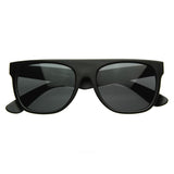 Hipster Super Flat Top Retro Horned Rim Sunglasses 8066 from zeroUV