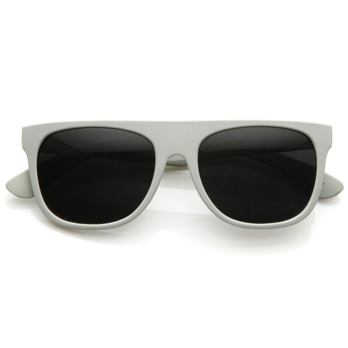 Hipster Super Flat Top Retro Horned Rim Sunglasses 8066 from zeroUV