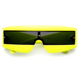 Retro Futuristic 1980's Fashion Shield Novelty Sunglasses 8399 from zeroUV
