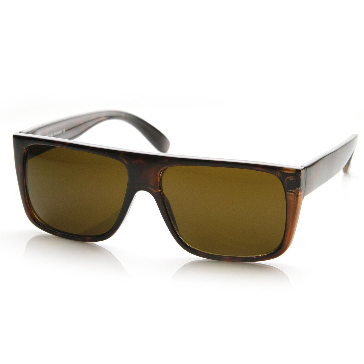 Mens Retro Super Flat Top Aviator Square Sunglasses 8685 from zeroUV