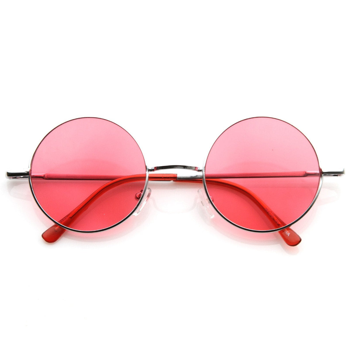Retro Hippie Metal Lennon Round Color Lens Sunglasses 8594 from zeroUV