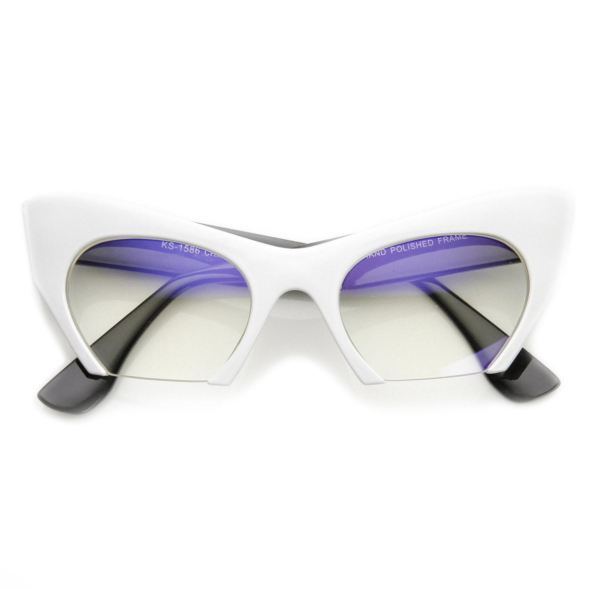 Women's Modern Cat Eye Bottom Cut Sunglasses 9232 from zeroUV