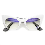 Women's Modern Cat Eye Bottom Cut Sunglasses 9232 from zeroUV