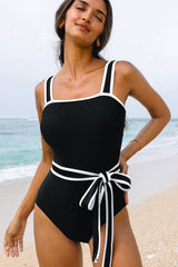 Celine Edge Belted One Piece Swimsuit from Threaded Pear