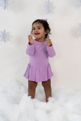 AMETHYST RIB DREAM BODYSUIT DRESS from DREAM BIG LITTLE CO