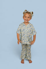 VINTAGE CITRUS TOILE DREAM GIRL'S FLARE SET from DREAM BIG LITTLE CO