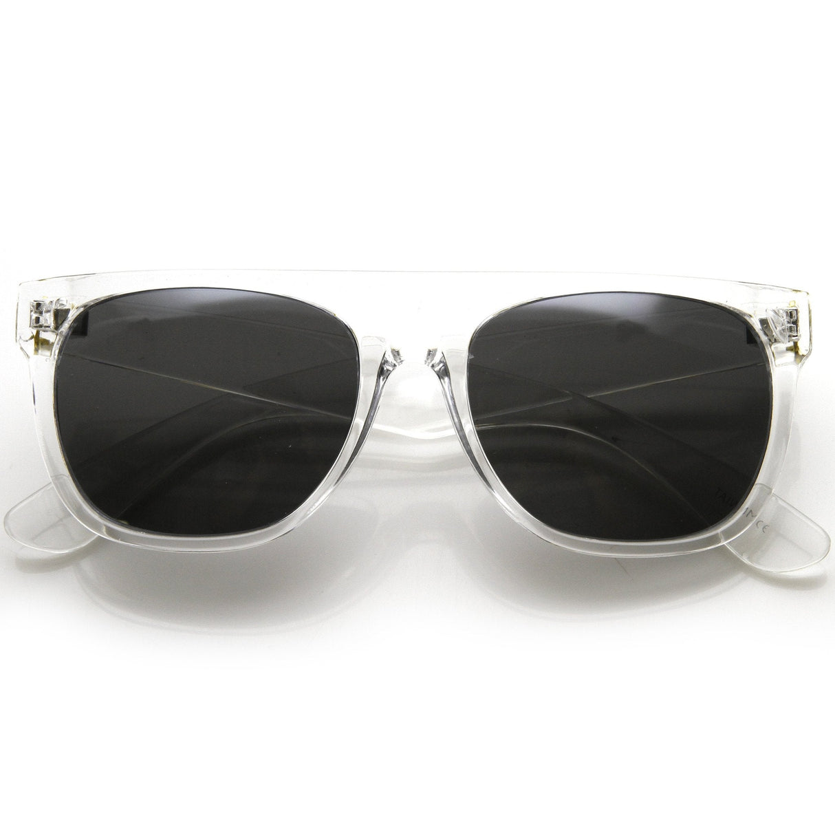 Hipster Super Flat Top Retro Horned Rim Sunglasses 8066 from zeroUV