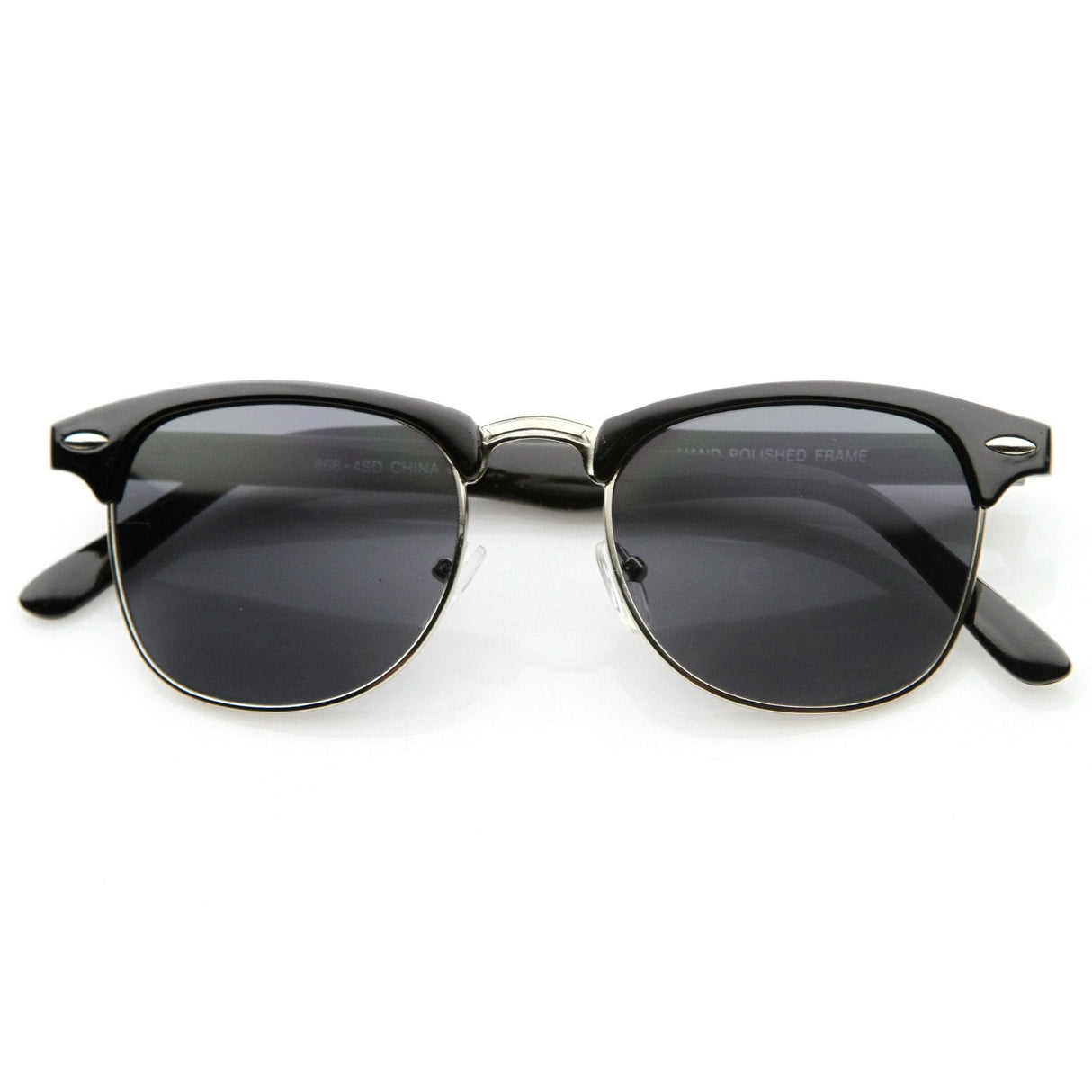 Indie Half Frame Horned Rim Vintage Inspired Sunglasses 2934 from zeroUV