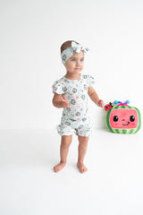 Dream Big Little Co x CoComelon SPRINGTIME MELON DREAM RUFFLE SHORTS from DREAM BIG LITTLE CO