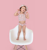 FUN IN THE SUN DREAM SMOCKED TANKINI TWO PIECE SWIM SUIT from DREAM BIG LITTLE CO