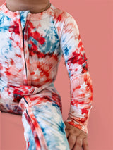 STARRY TIE DYE DREAM ROMPER from DREAM BIG LITTLE CO