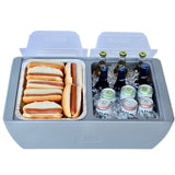 Dubler Party Cooler™ | Metallic Gray From REVO COOLERS, LLC