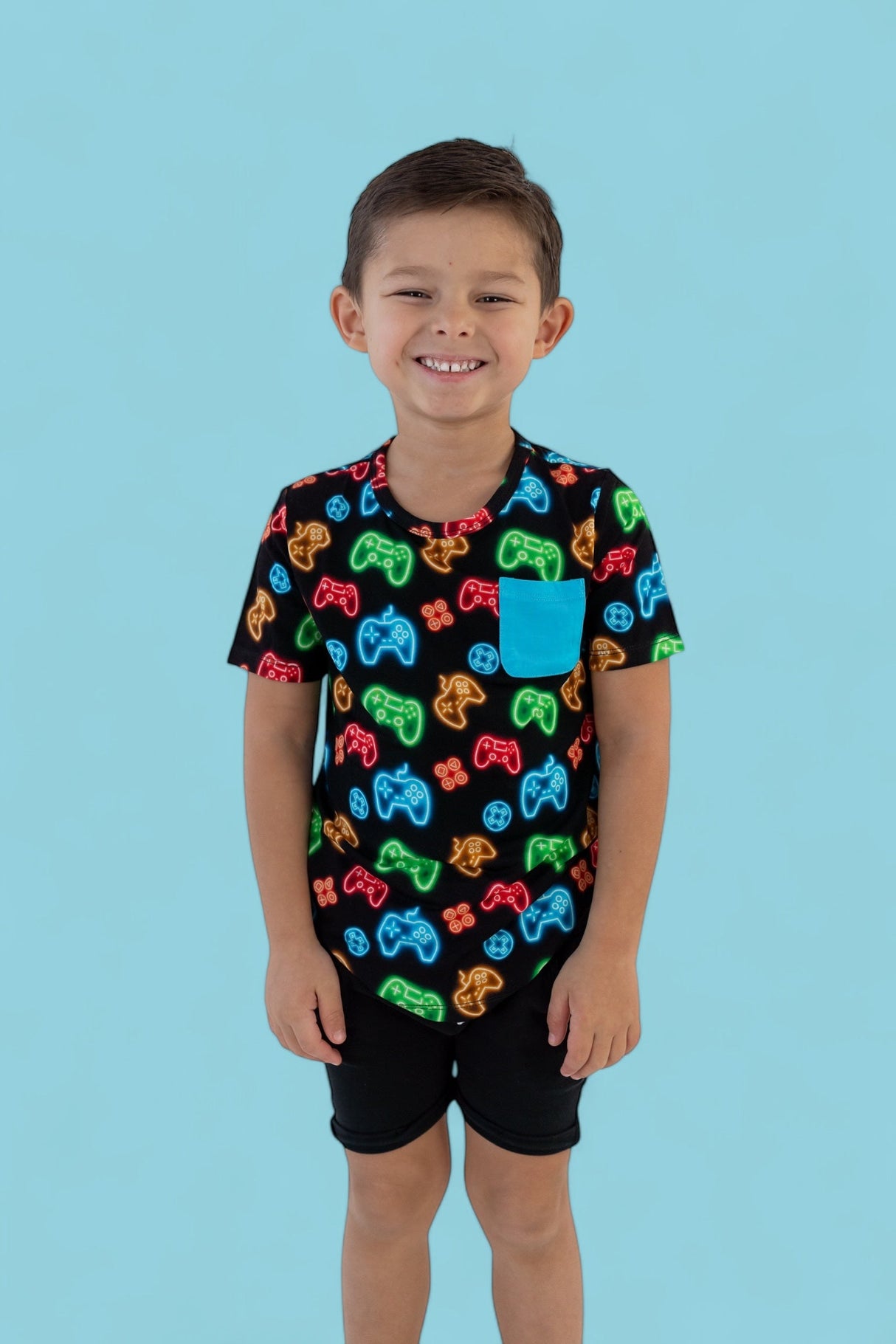 GAMER GLOW DREAM POCKET TEE from DREAM BIG LITTLE CO