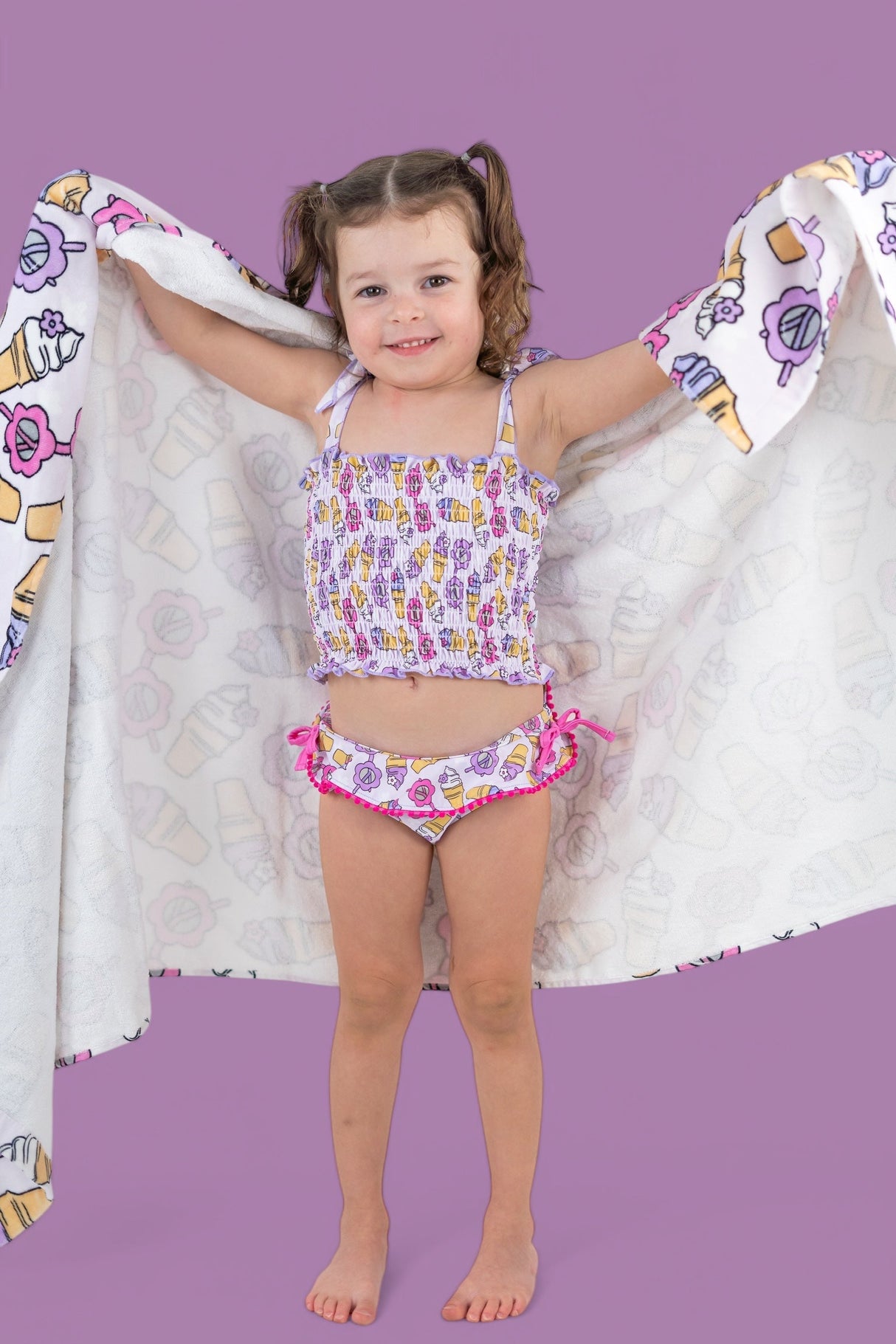 SWEET SUMMER DREAM SMOCKED TANKINI TWO PIECE SWIM SUIT from DREAM BIG LITTLE CO