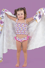 SWEET SUMMER DREAM SMOCKED TANKINI TWO PIECE SWIM SUIT from DREAM BIG LITTLE CO