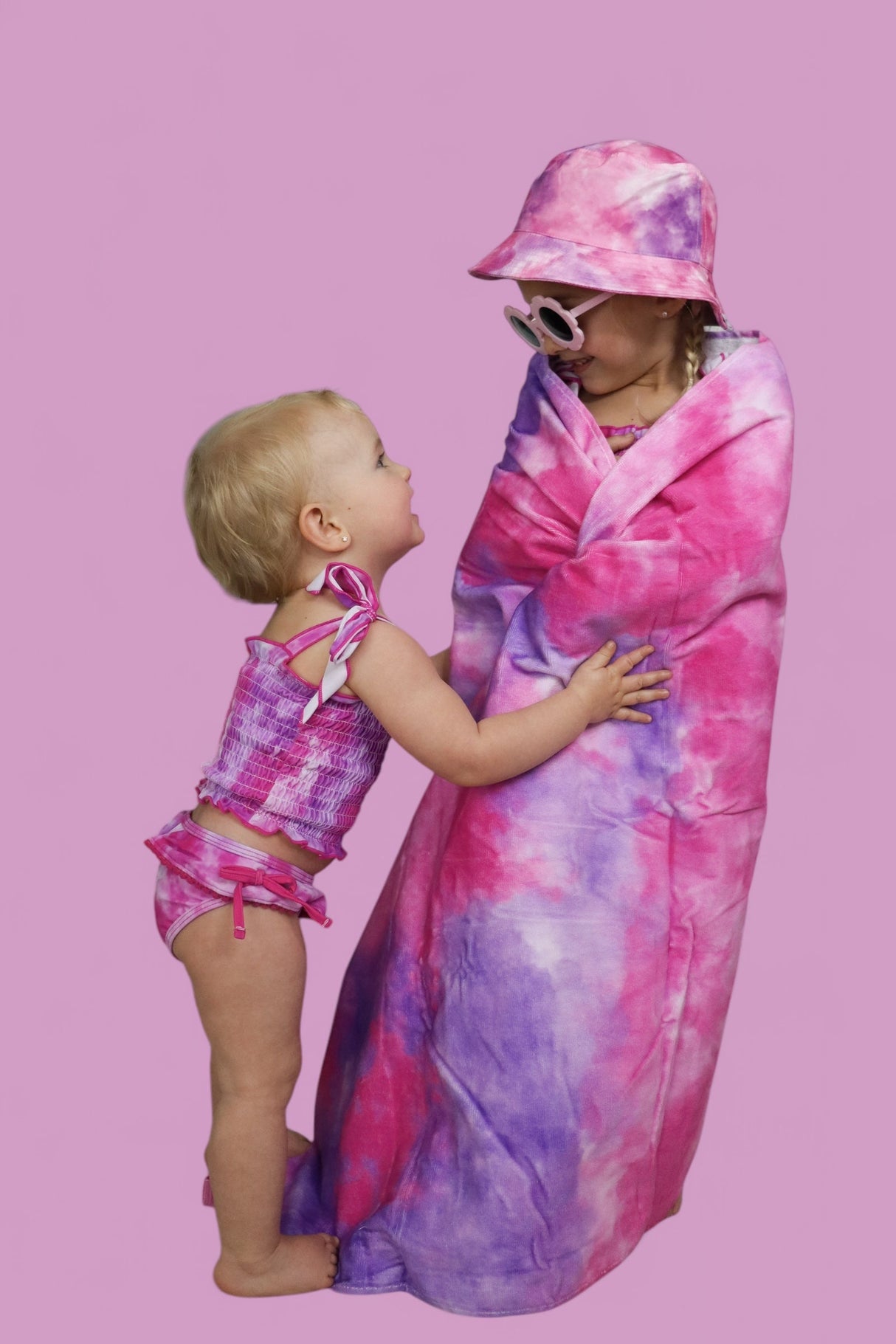 CANDY CLOUDS DREAM SMOCKED TWO PIECE SWIM SUIT from DREAM BIG LITTLE CO