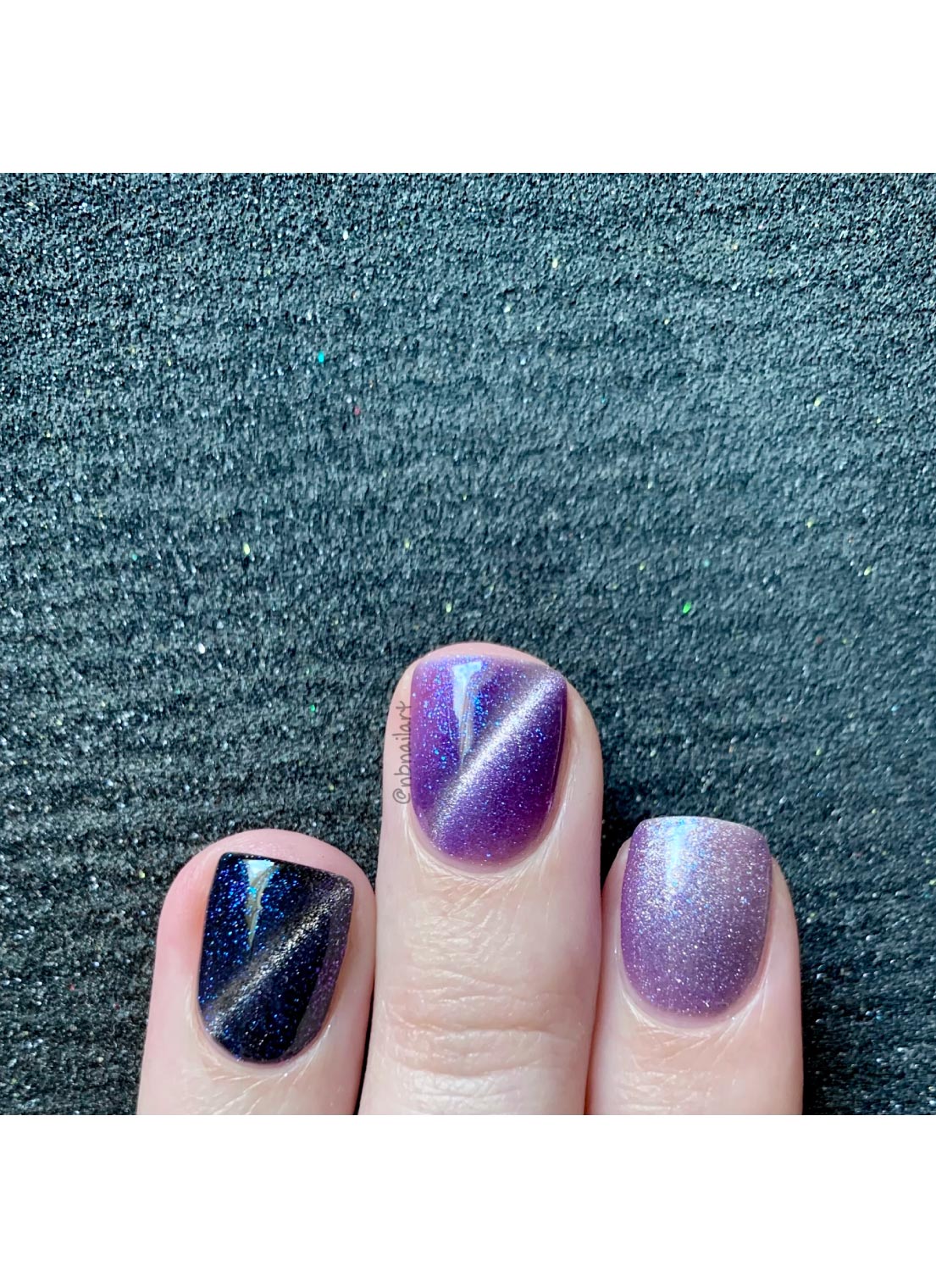 Galactic Night - Cats Eye Iridescent Gel Polish from UberChic Beauty