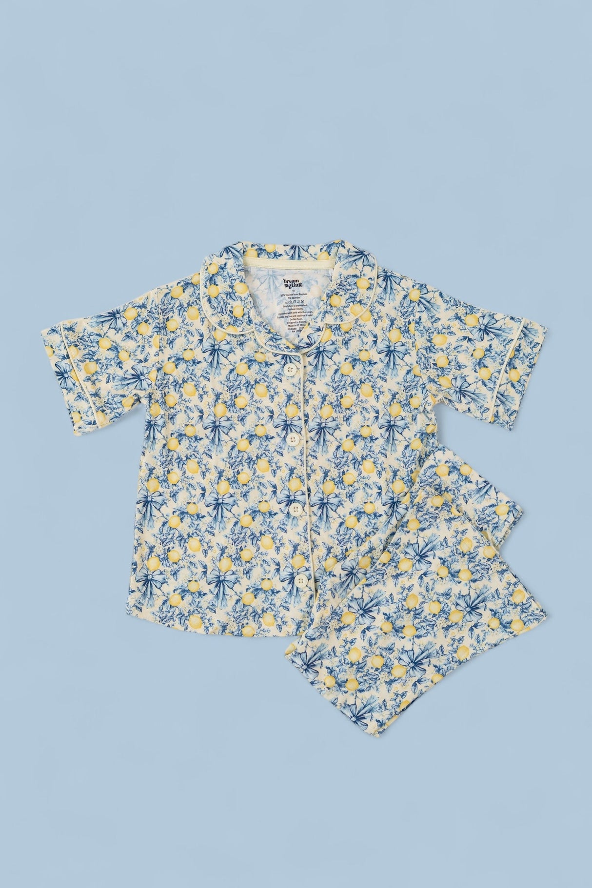VINTAGE CITRUS TOILE DREAM GIRL'S FLARE SET from DREAM BIG LITTLE CO