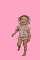 BLOSSOMIN’ BUTTERFLY DREAM SMOCKED TANKINI TWO PIECE SWIM SUIT from DREAM BIG LITTLE CO