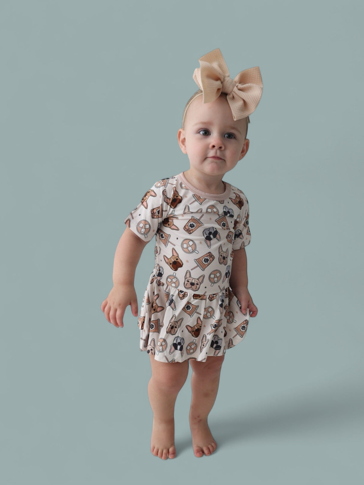 EXCLUSIVE PUP CUPS DREAM BODYSUIT DRESS from DREAM BIG LITTLE CO