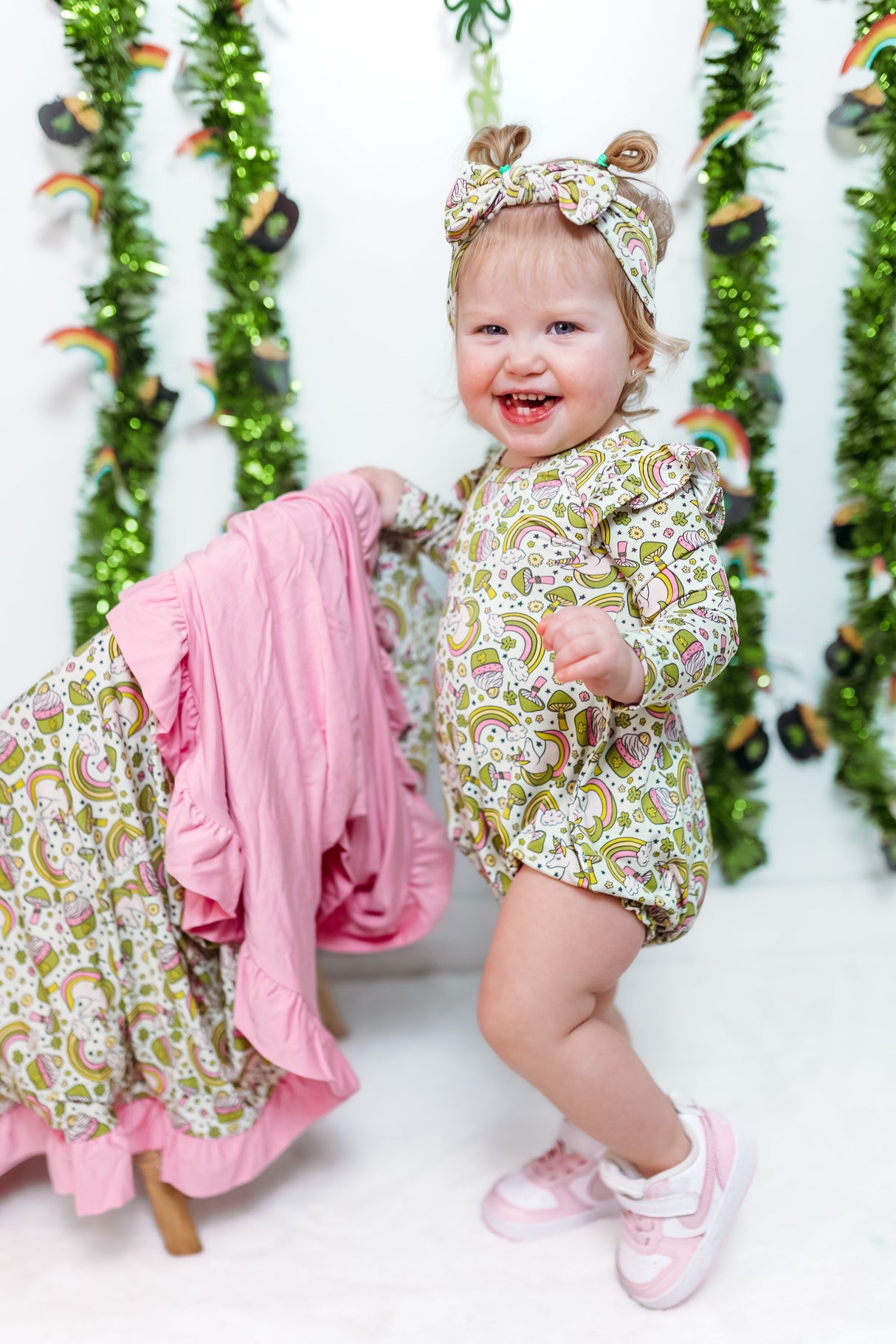 LUCK OF THE UNICORN DREAM BUBBLE ROMPER from DREAM BIG LITTLE CO