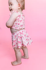 BOW CUTE DREAM SMOCKED SKORT SET from DREAM BIG LITTLE CO