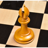 Leuchars Cook Staunton Chess Set- Chess Pieces Only - Ebony Wood & Antiqued Boxwood - 4.5" From Royal Chess Mall