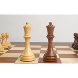 Botvinnik Flohr-II Soviet 1935 Chess Pieces Only Set -Golden Rosewood- 4.4" King From Royal Chess Mall