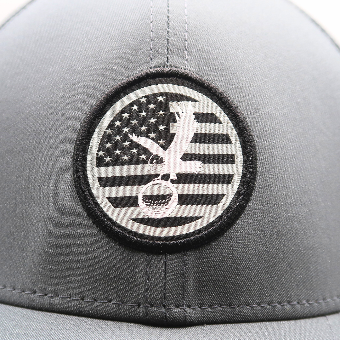 Gray America Performance Hat from Talon Golf LLC