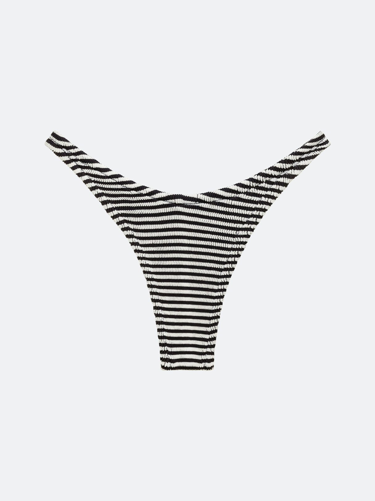BALBOA BIKINI BOTTOM - BLACK STRIPED From ELYSIIAN