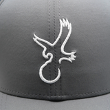 Grey/White Eagle Performance Hat from Talon Golf LLC