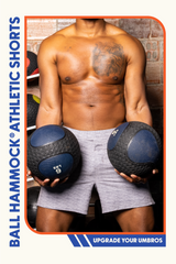 The Junk Trunks | Grey Ball Hammock® 9 Inch Athletic Shorts from Shinesty