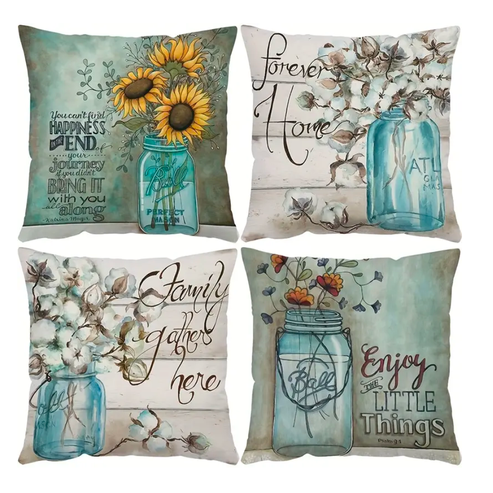 Floral Embrace Cushion Cover from Moderny