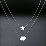 Star, Cloud Necklace - Silver from Medusa's Makeup