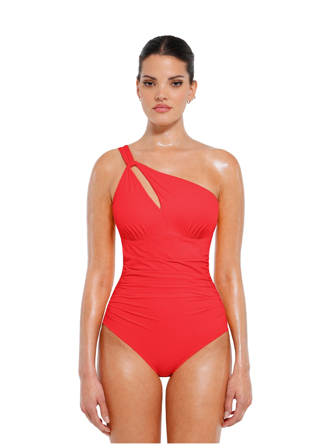Cut-Out One-Shoulder Shapewear Swimsuit from HeyShape