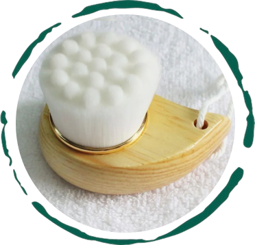 Facial Brush with Bamboo Handle from BeNat