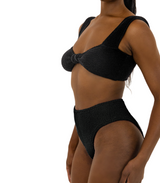 BALBOA HIGH WAISTED BIKINI BOTTOM - BLACK from ELYSIIAN