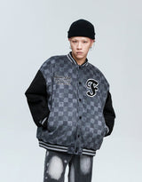 Checkered Winter Bomber Jacket from Niepce Inc