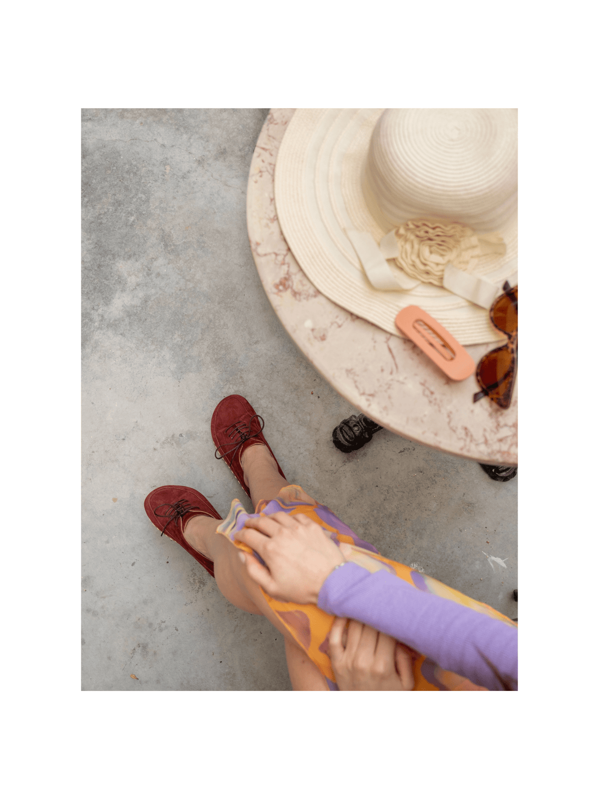 Men's Burgundy Barefoot Sneakers from Atlantis Handmade Shoes