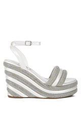 My Bliss Rhinestone Studded Wedge Sandals from My Pampered Life Seattle
