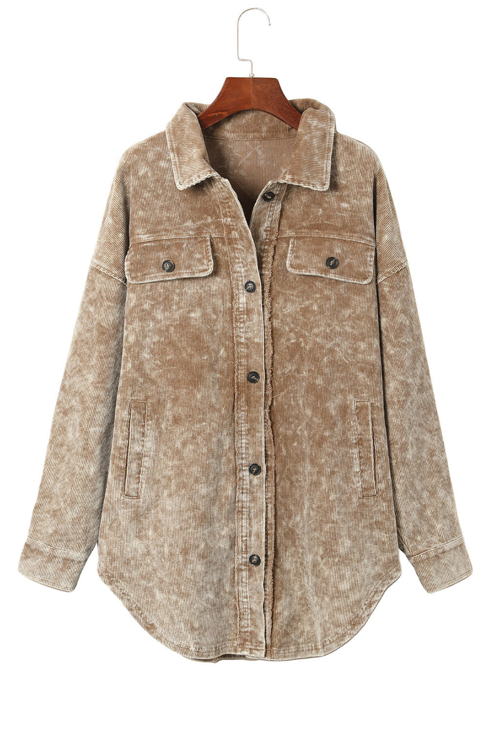 Chic Lapel Long Wool Coat with Pockets. from MsDressly