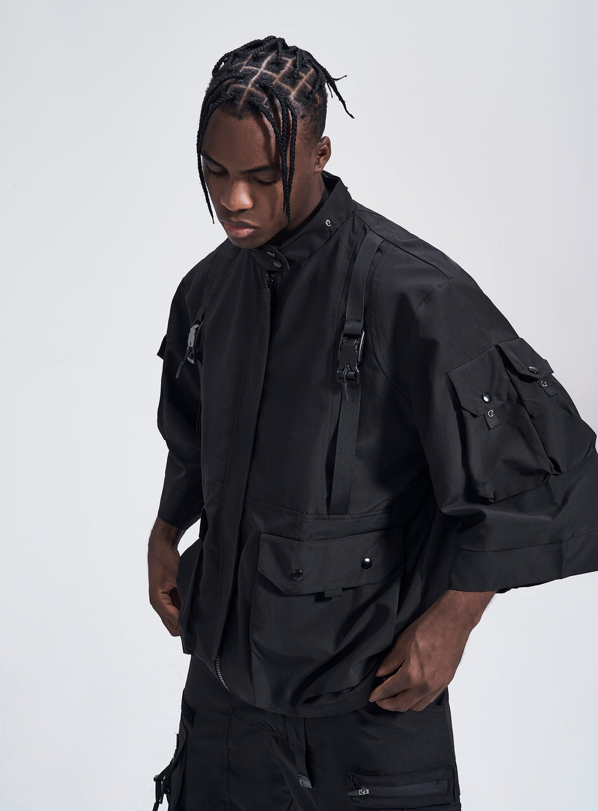IBJ169 Paratrooper Short Sleeves Jacket from Niepce Inc
