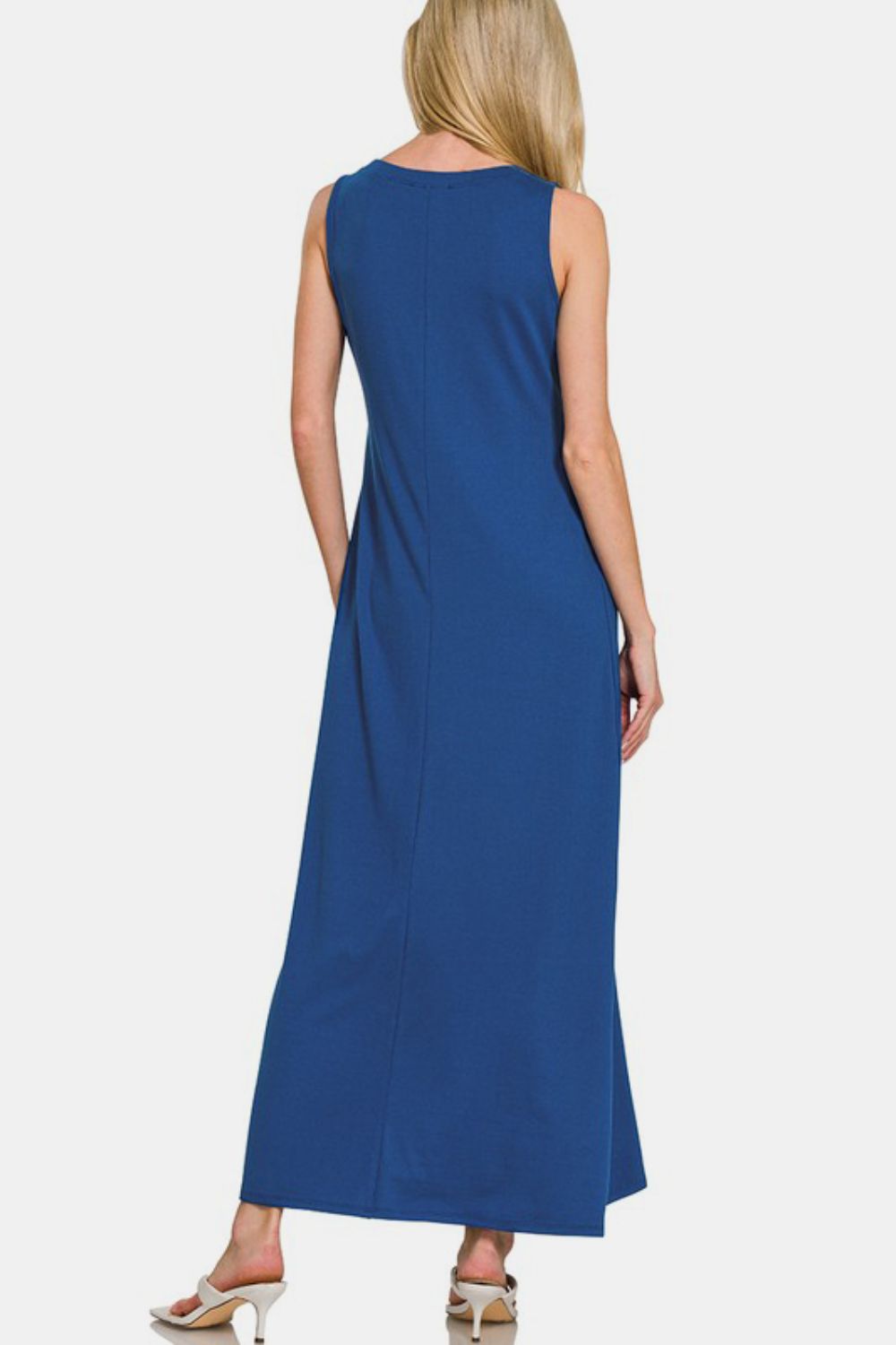 Zenana Scoop Neck Wide Strap Tank Dress from Enfance-Heureuse