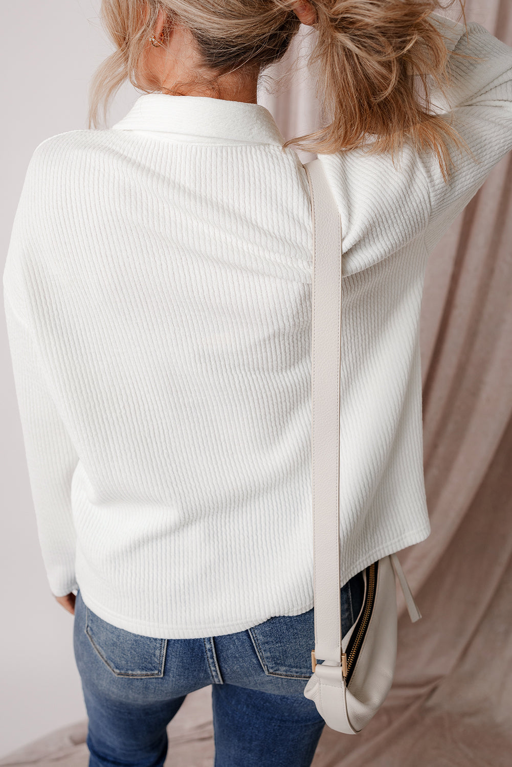Lilith Corduroy Buttoned Long Sleeve Jacket from Threaded Pear
