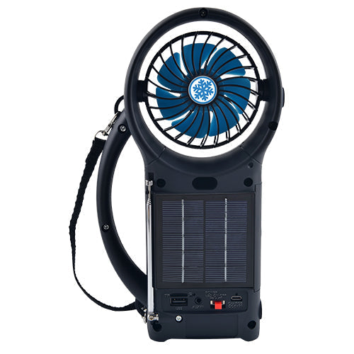 Supersonic Solar Power Bluetooth Speaker with FM Radio, LED Torch Light & Fan (SC-1073ERF) from Jupiter Gear Home