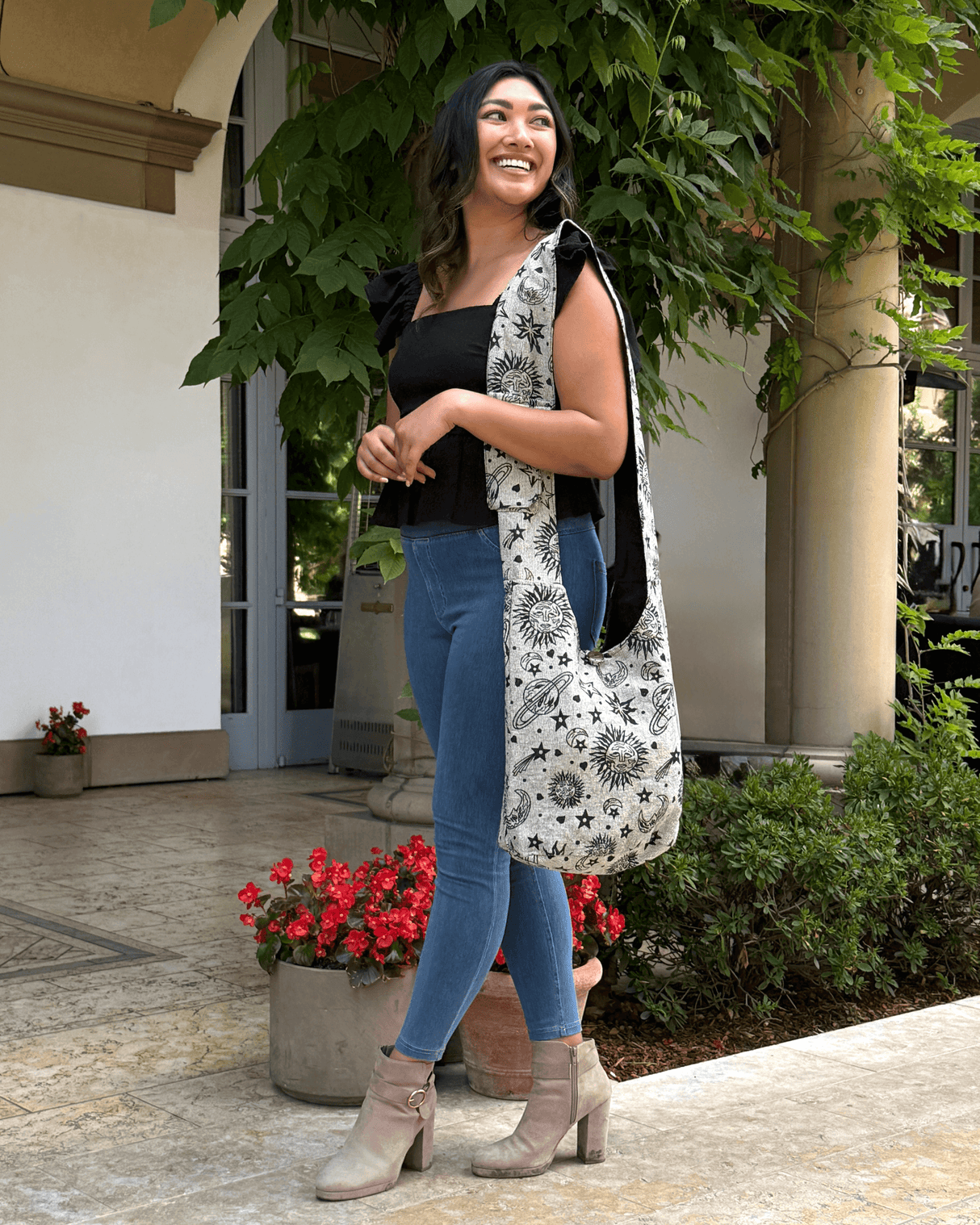 Kathmandu Collection Celestial Print Hobo Bag from Jupiter Gear