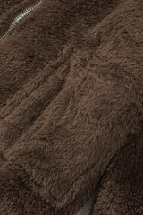Brown Fleece Coat from MsDressly