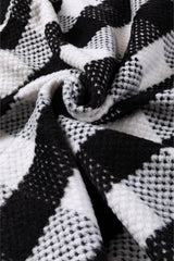 Black and White Plaid Jacket from MsDressly