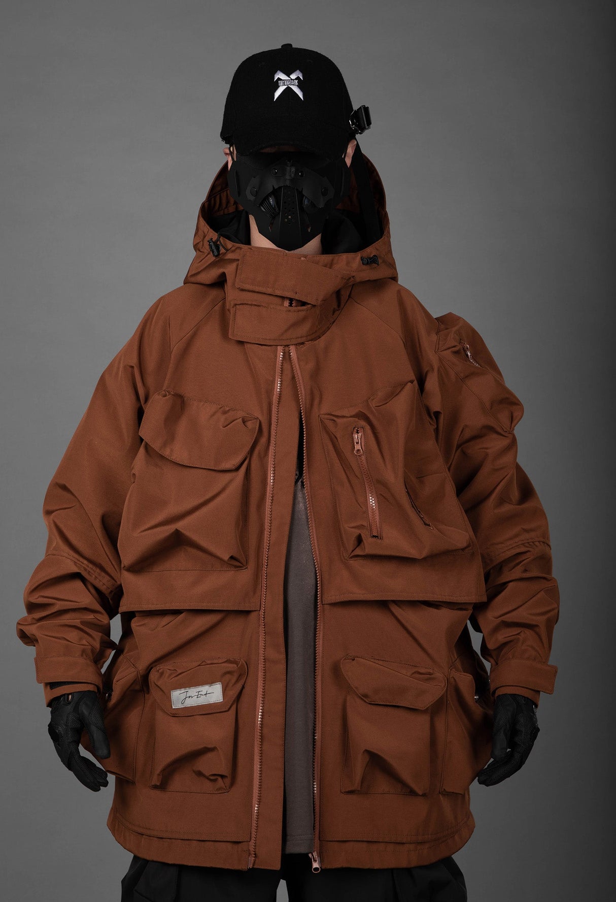 J25 Brown Storage X Tech Jacket from Niepce Inc